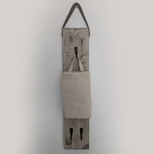 imagen de organizador de pared con una cesta