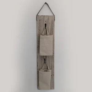 imagen de organizador de pared con dos cestas