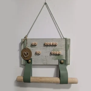 imagen de una plancha ma salle de bain. Tono verde.