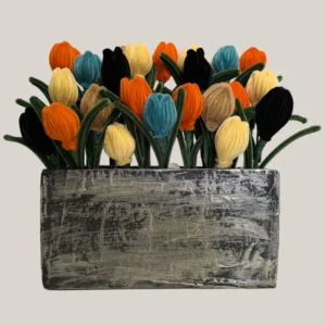 imagen de un bouquet de limpiapipas multicolor