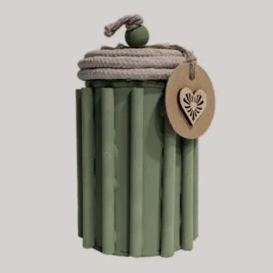 imagen de una caja con tapa. Tono verde