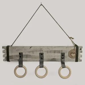 Organizador de pared con anillos.