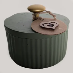 cajita verde de yeso