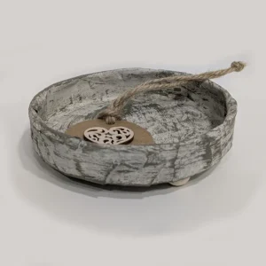 imagen de bandeja para las llaves. Tono verde.